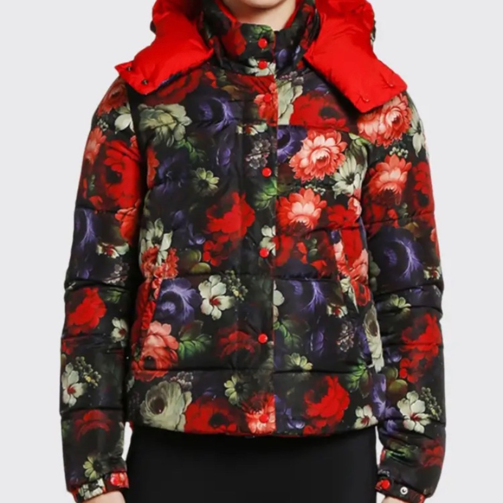 Moncler Koura Reversible Floral Puffer Jacket